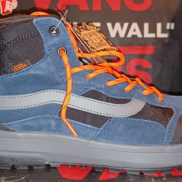 VANS Men\'s 8.5/Women\'s 10 UltraRange Exo Hi MTE-1 Dress Blues Black/Orange main image 7